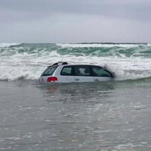 Dave Scott Blog car in ocean